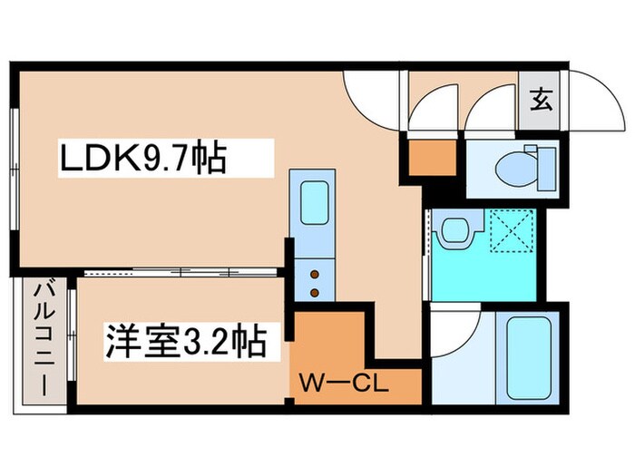 GLACIER東札幌の物件間取画像