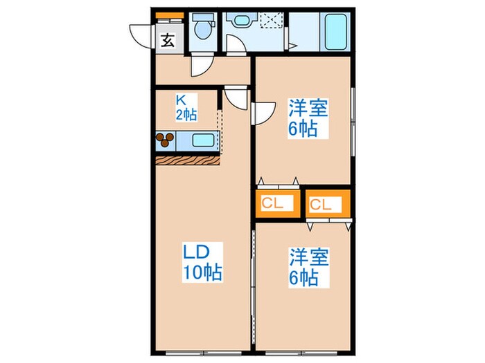 ティアラの物件間取画像