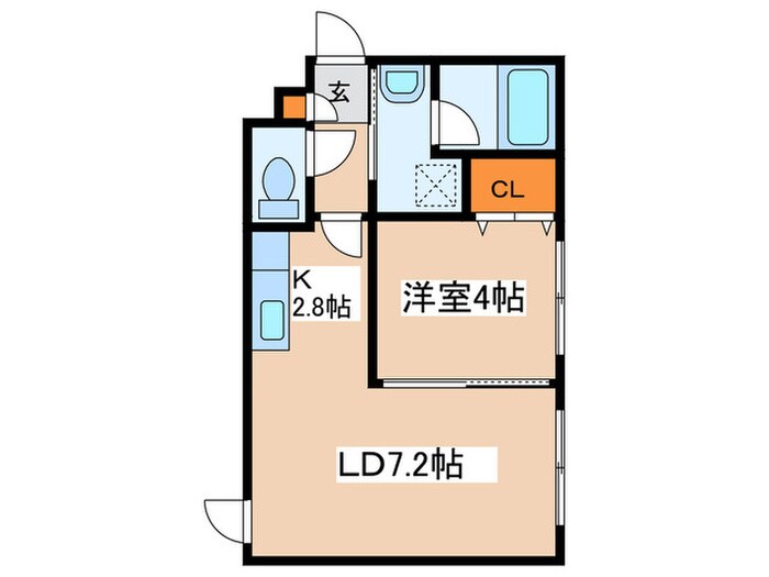 ＨＯＰＥ月寒中央Ｂの物件間取画像