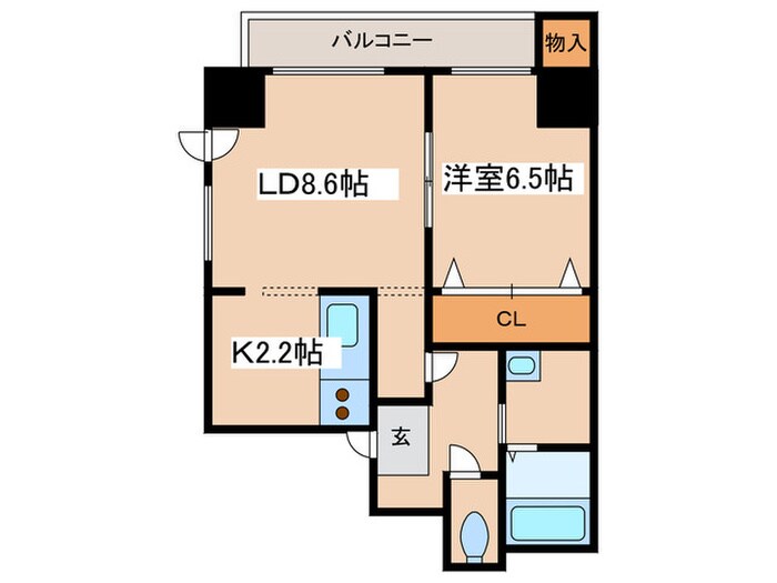 サンコ－ト平和通の物件間取画像