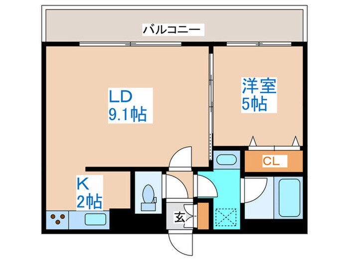 イオ南3条の物件間取画像