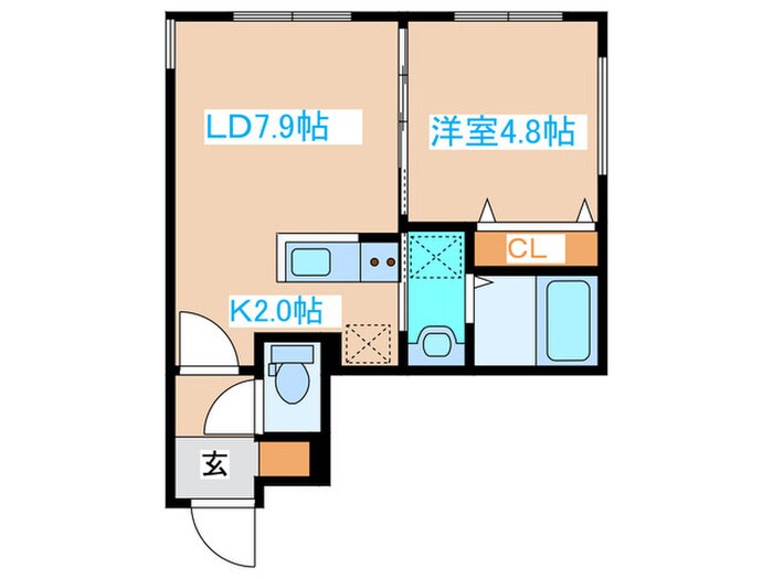 モーリス中島公園の物件間取画像