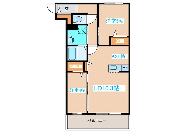 NCウイング中央の物件間取画像