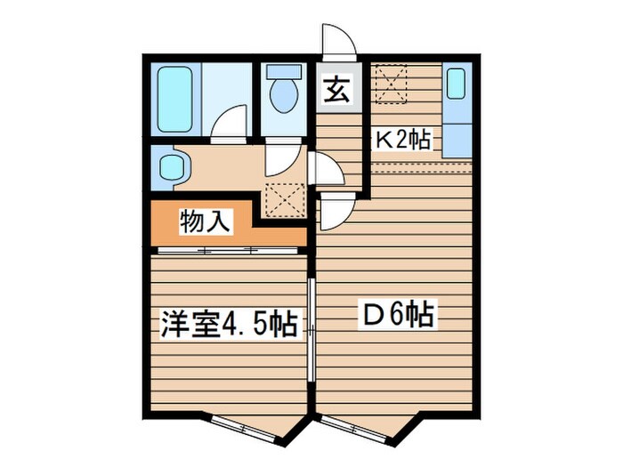 ヴェルジュⅡの物件間取画像