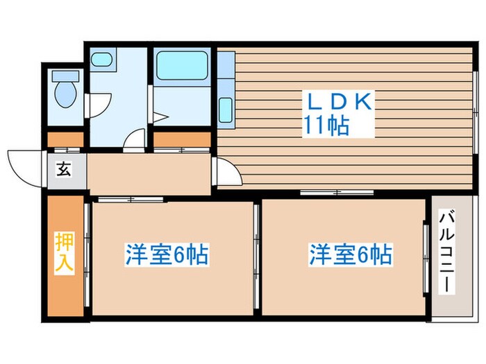 サン山の手の物件間取画像