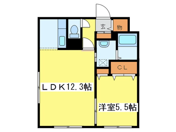 プレステージ知事公館の物件間取画像