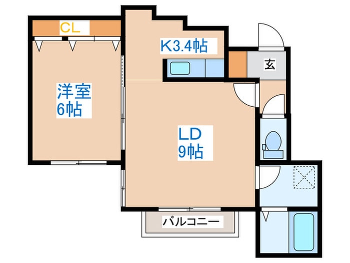 クラリス琴似の物件間取画像