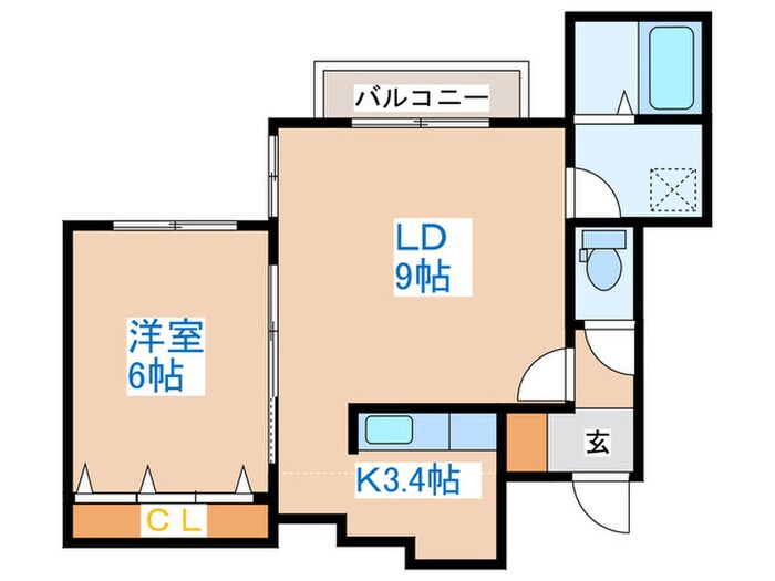 クラリス琴似の物件間取画像