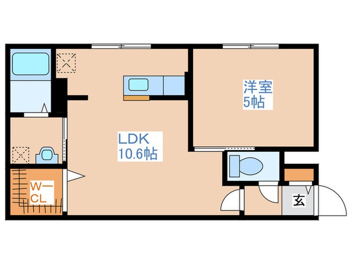 ラフレーズ学園前の物件間取画像