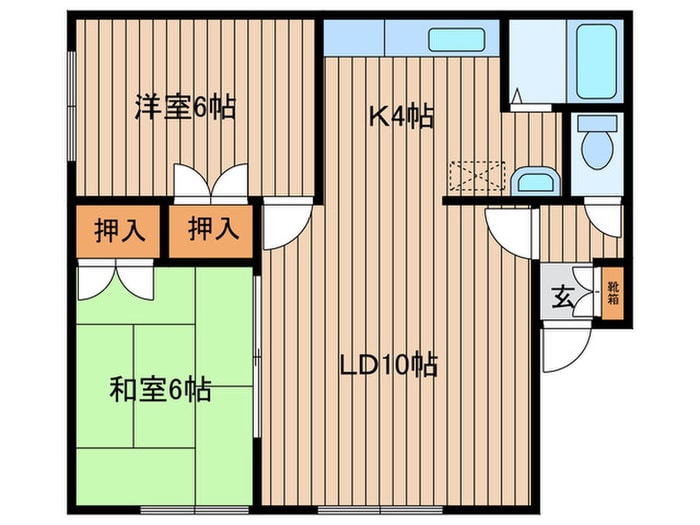 ハウスチクバの物件間取画像