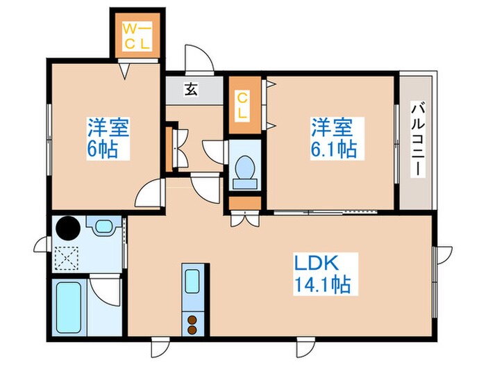 グランドソレ－ユＡの物件間取画像