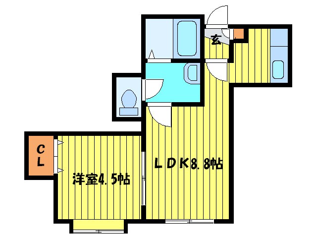 ピース北５条の物件間取画像