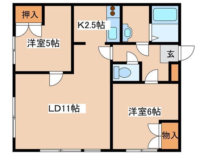 瀬比亜館　太平の物件間取画像