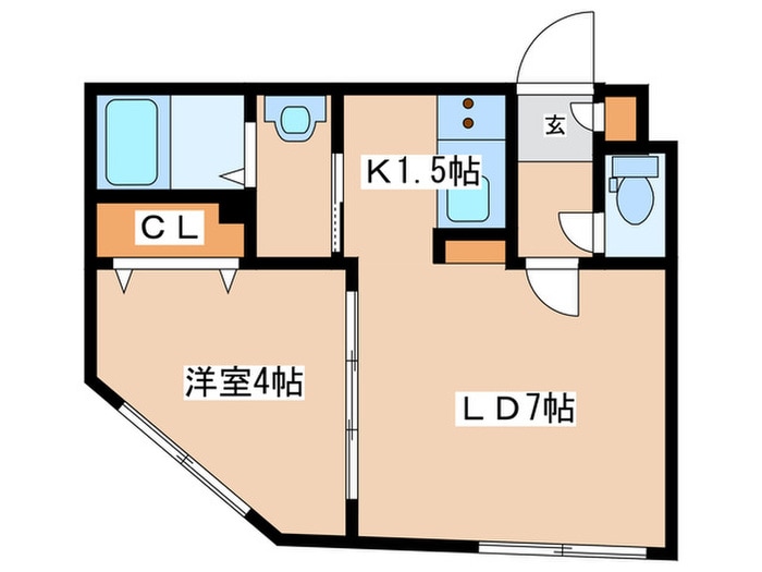 ラフィーネ平岸公園の物件間取画像