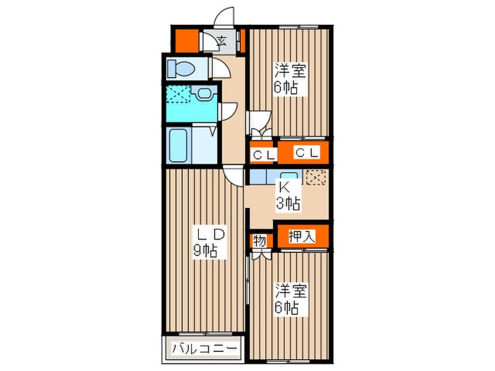 ドエル西町の物件間取画像