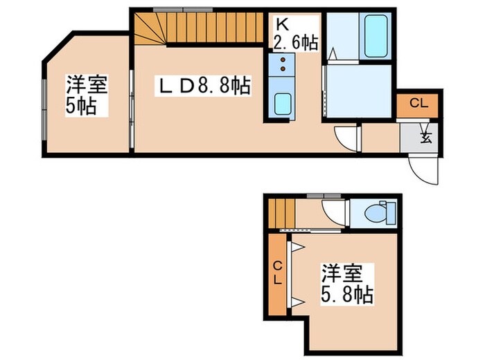 ｸﾞﾗﾝﾃﾞｨｰﾙ円山の物件間取画像