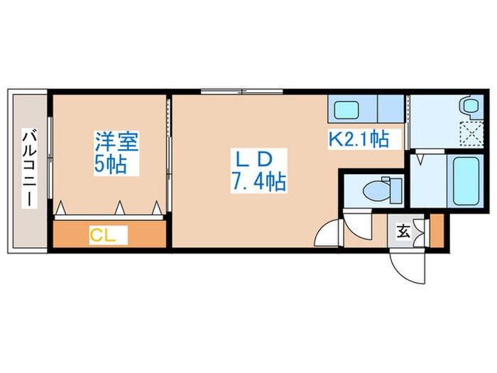 ｍｏｎ　ｔｒｅｓｏｒ発寒の物件間取画像