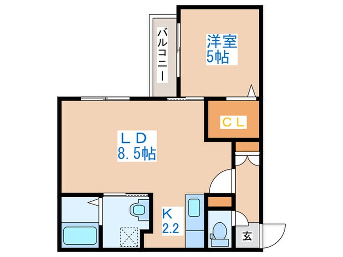 West Puertaの物件間取画像