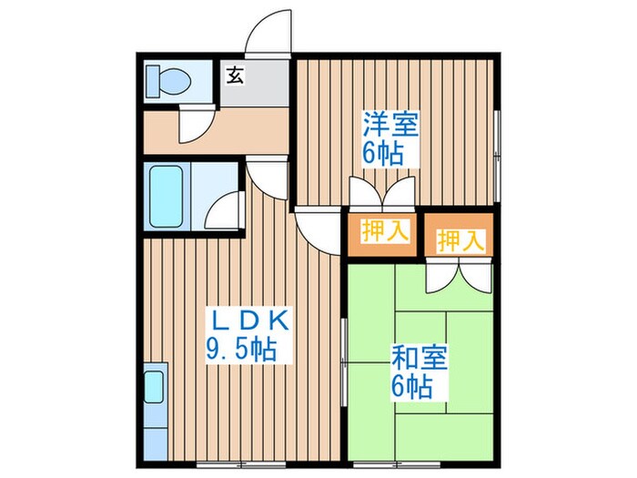 第２あずみマンションの物件間取画像