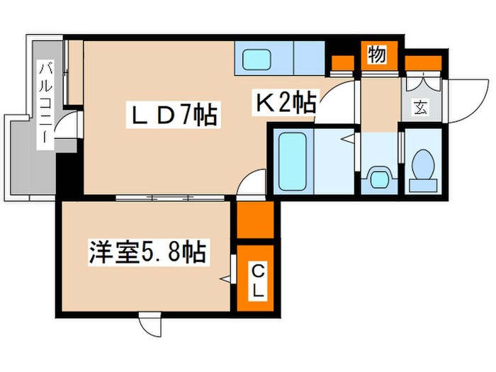 ＬＡＶＩＴＡ　４１０の物件間取画像