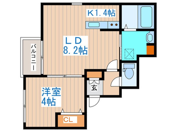 リバティ中島公園の物件間取画像