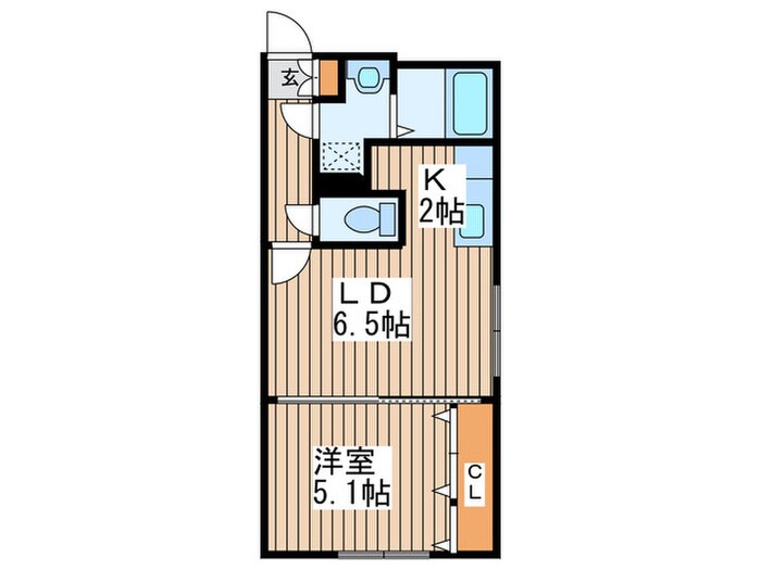 ル・ファール美園の物件間取画像