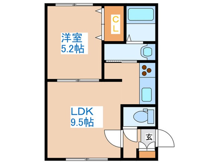 グランメ－ル琴似の物件間取画像