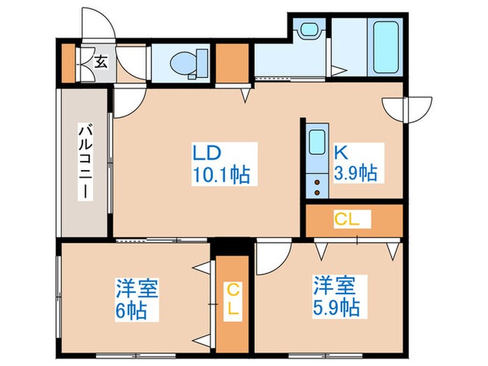 グランメール宮丘公園の物件間取画像