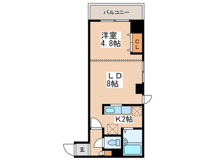 コトン月寒中央の物件間取画像