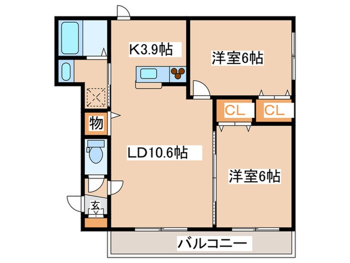 グランメール８１４の物件間取画像