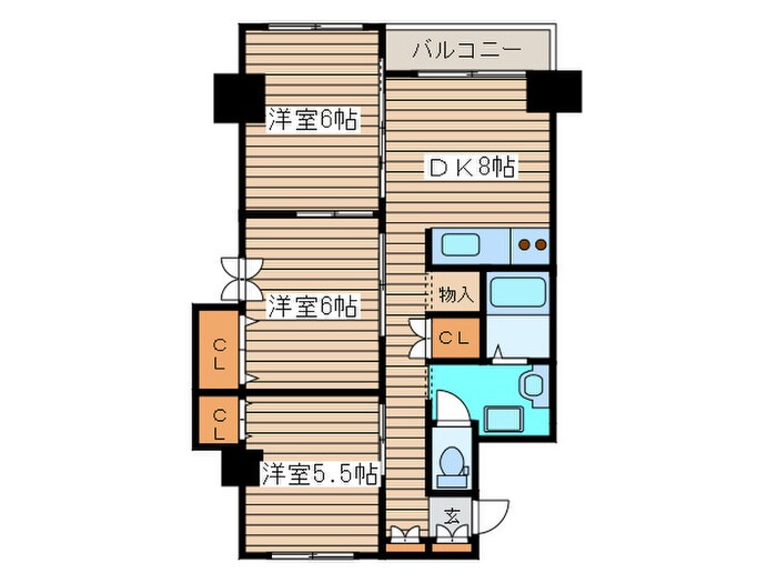 ル・ノ－ル北２４条通の物件間取画像