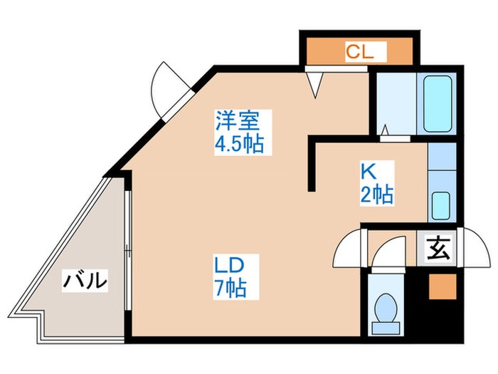 パ－クヒルズ東札幌の物件間取画像