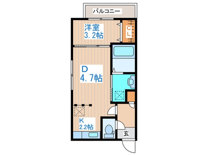 Vivace大通東の物件間取画像