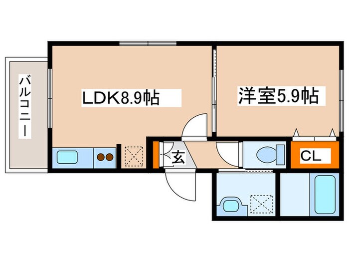 リバティ－北４西２６の物件間取画像