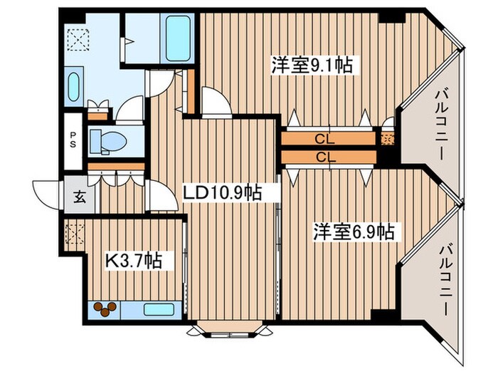 サムティ宮ヶ丘レジデンスの物件間取画像