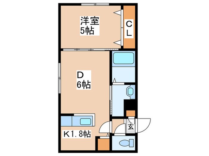 Ｌａｒｍｅ　Ｎ14の物件間取画像