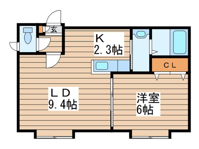 Ｃａｌｍ美園105の物件間取画像