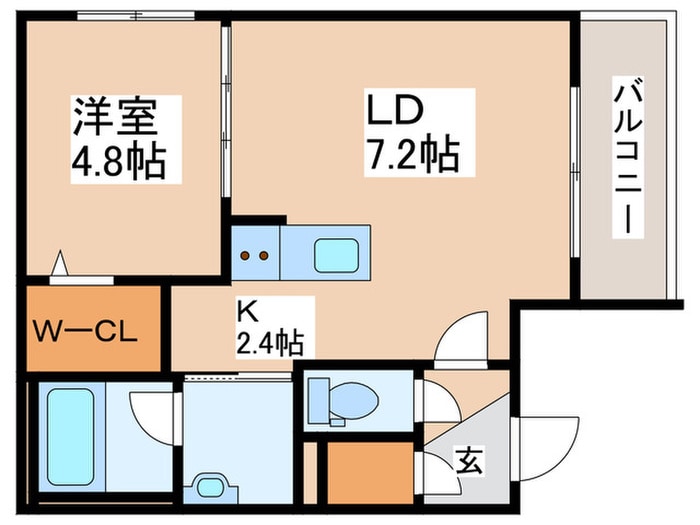 ALBA南9条の物件間取画像