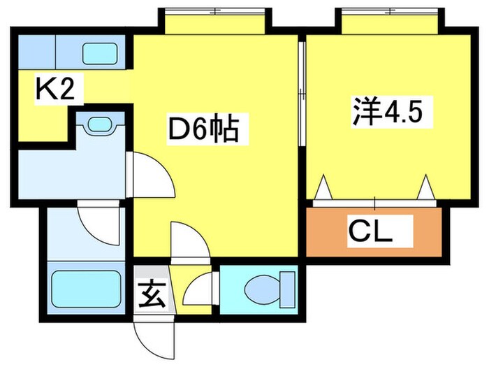 Ｋ・Ｚ北円山の物件間取画像