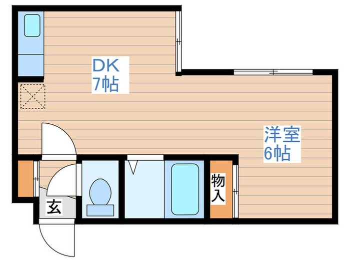 アーバンクラスタ南平岸Ⅶの物件間取画像