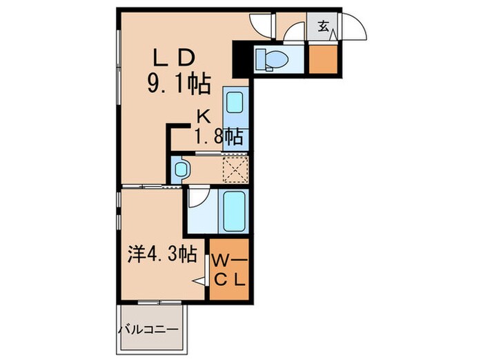 カルグランデ１７の物件間取画像