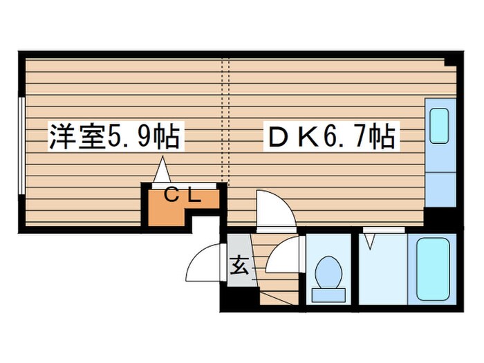 ハ－ベスト３８の物件間取画像