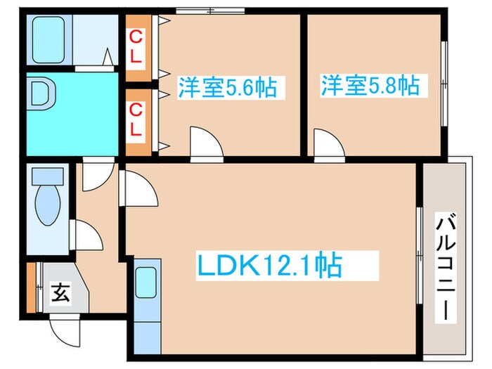 クレストパレス菊水の物件間取画像