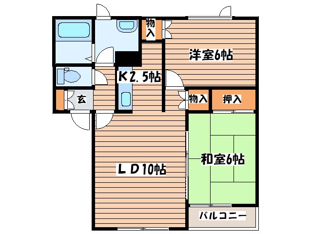 メイユ－ルアリアムＢ棟の物件間取画像