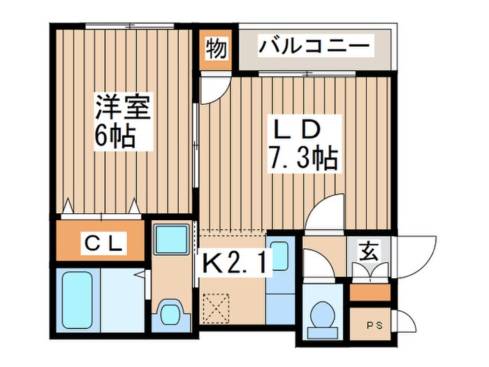 グランプラス山の手の物件間取画像