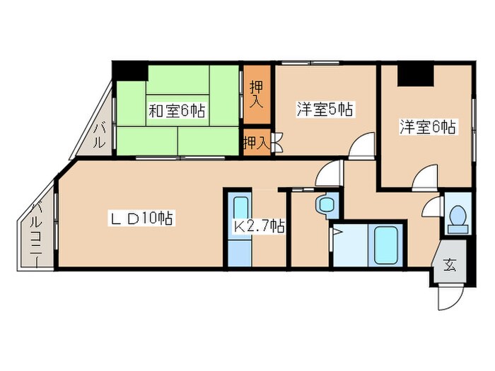 Ｅ－ｈｏｒｉｚｏｎ菊水の物件間取画像