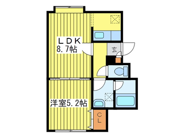 セントラルパ－クAの物件間取画像