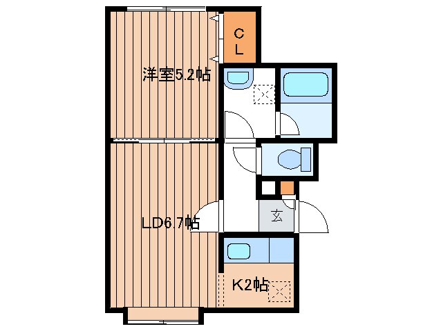 セントラルパ－クＢの物件間取画像