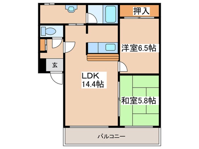 サンフラワー元町の物件間取画像