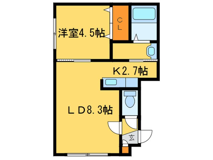 ヒ－ルコ－トⅡの物件間取画像